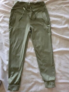 * G Gradual Joggers High Waisted Yoga Pants Okive Green Gym Workout‎ Small